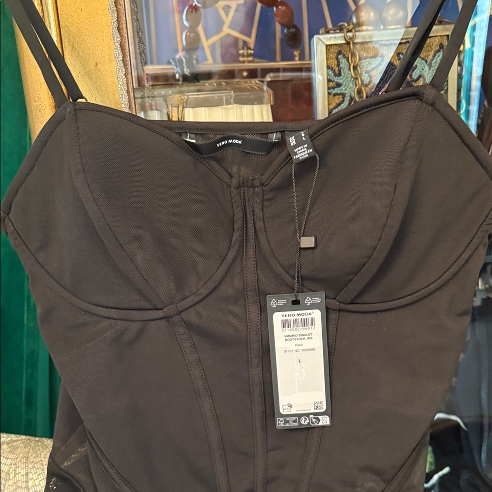 Vero Moda Black Structured Bodysuit - Picture 2 of 7